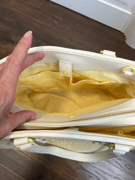 Betsey Johnson Alfie Flower Butterflies Satchel/Crossbody Whimsical Bag - Picture 7 of 14